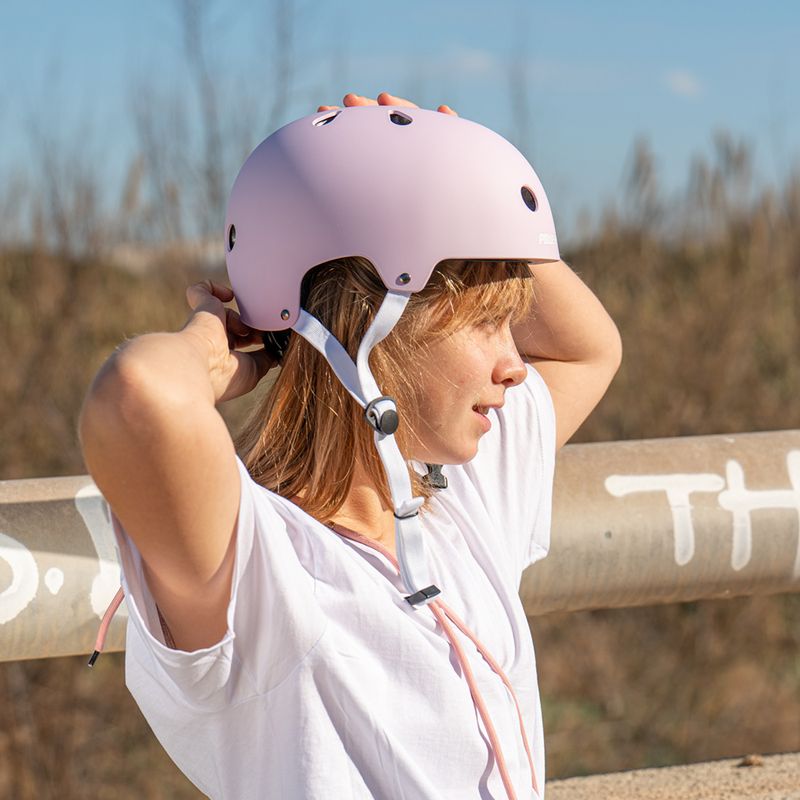 Casco Powerslide Urban bianco/rosa 9