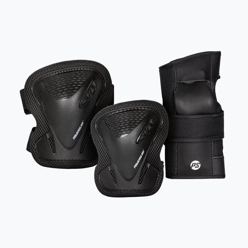 Set di protezioni Powerslide Basic per adulti, nero