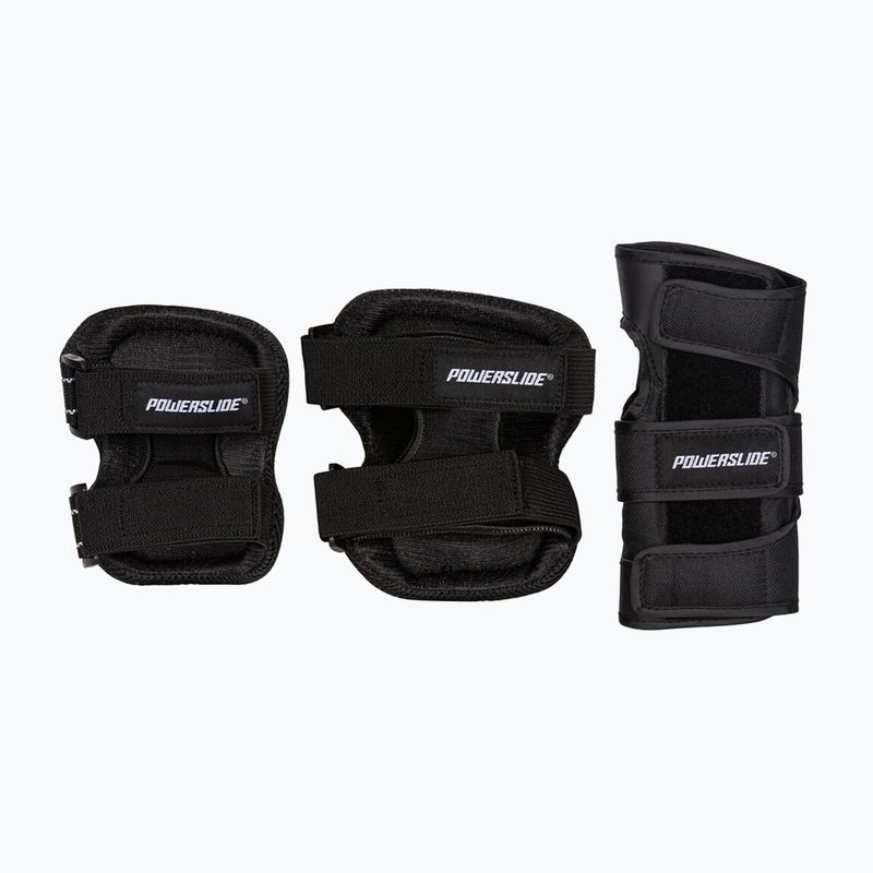 Set di protezioni Powerslide Basic per adulti, nero 3