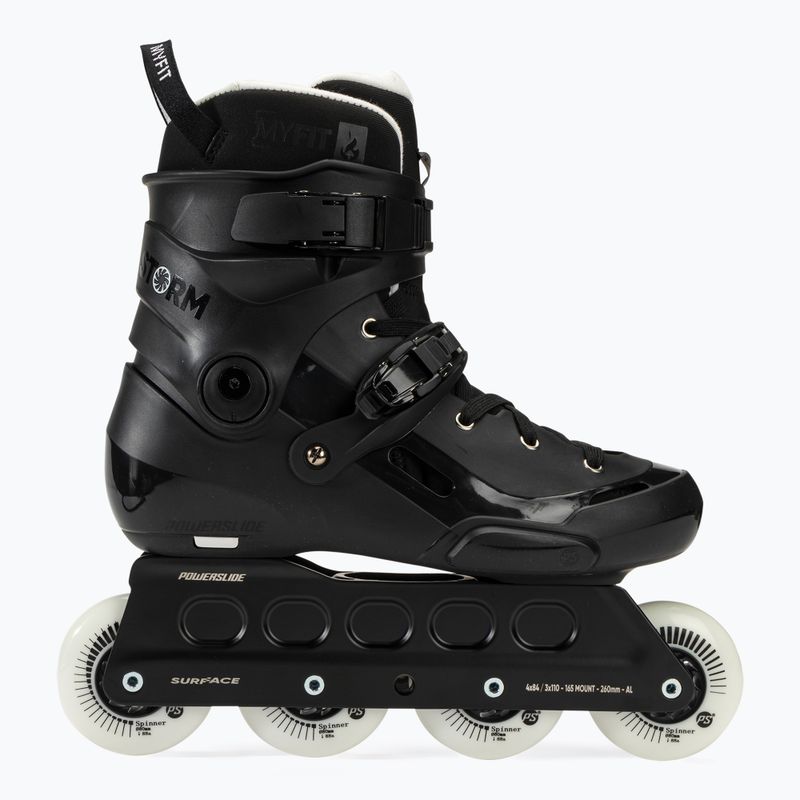 Pattini a rotelle Powerslide Storm 80 neri 2