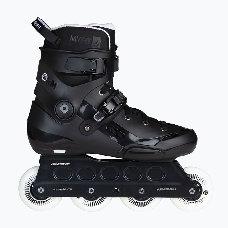 Pattini a rotelle Powerslide Storm 80 neri 9