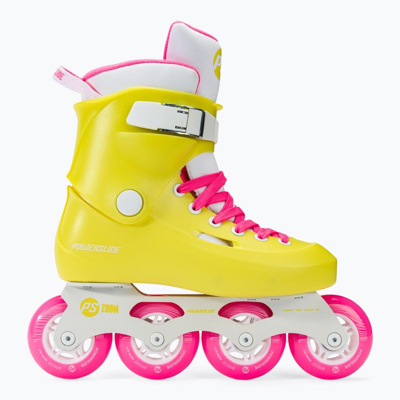 Pattini a rotelle Powerslide da donna Zoom giallo neon 2