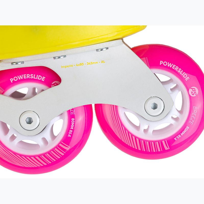 Pattini a rotelle Powerslide da donna Zoom giallo neon 14