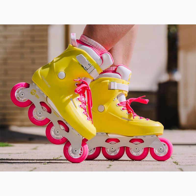 Pattini a rotelle Powerslide da donna Zoom giallo neon 17