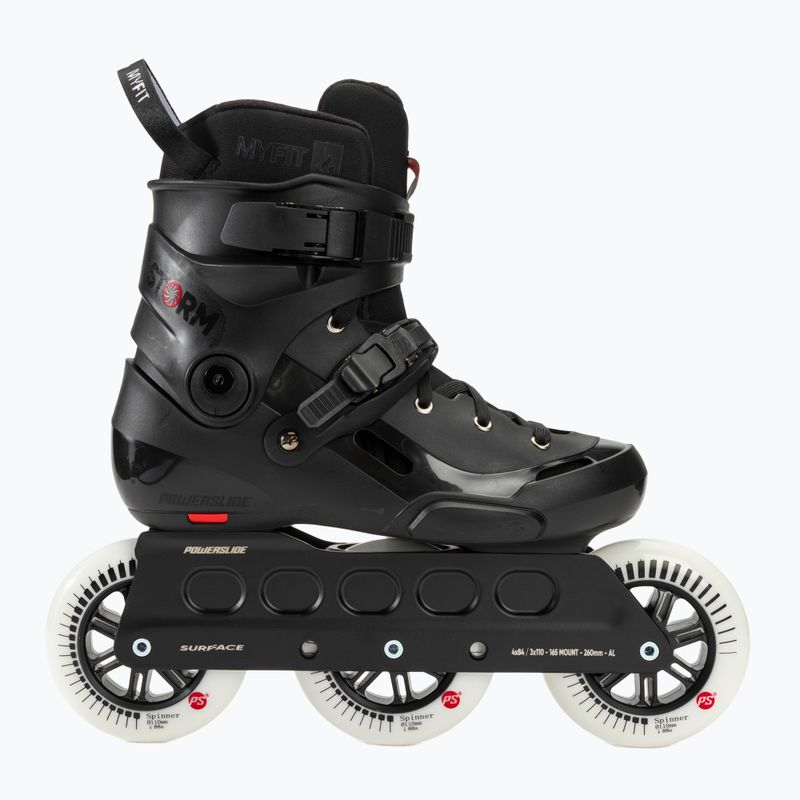 Pattini a rotelle Powerslide Storm 110 neri 2