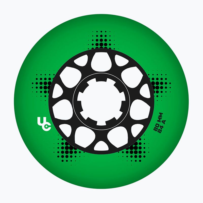 Ruote per pattini in linea UNDERCOVER WHEELS Team Pro 80 mm/84A 4 pcs. green