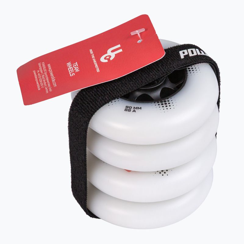 Ruote per pattini in linea UNDERCOVER WHEELS Team Pro 90 mm/88A 4 pcs. white 2