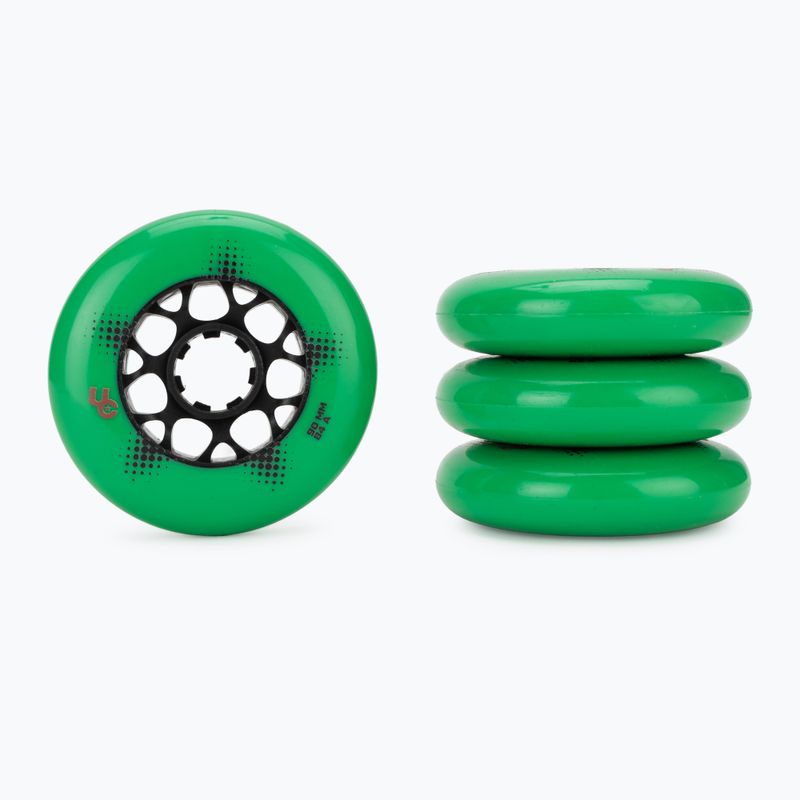 Ruote per pattini in linea UNDERCOVER WHEELS Team Pro 90 mm/84A 4 pcs. green 2