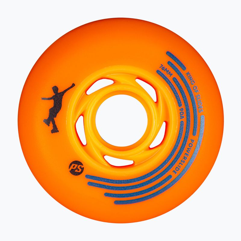 Ruote per pattini Powerslide King of Slides 4 pcs 76 mm/90A orange/orange 2