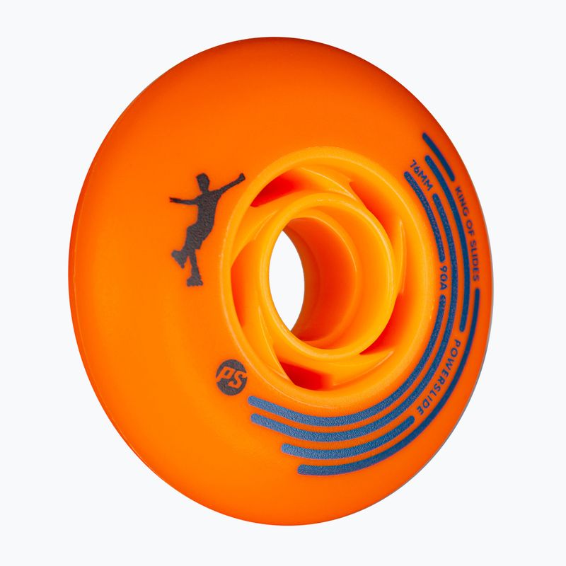 Ruote per pattini Powerslide King of Slides 4 pcs 76 mm/90A orange/orange 3