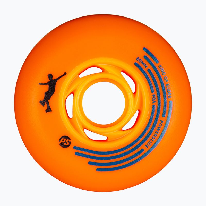 Ruote per pattini Powerslide King of Slides 4 pcs. 80 mm/90A orange/orange 2