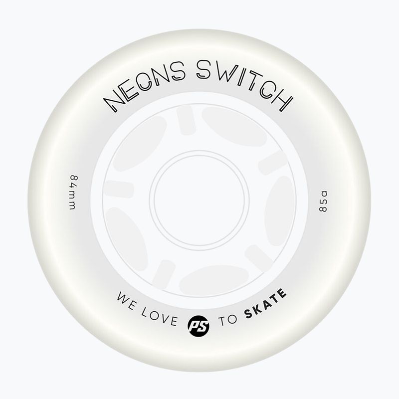 Ruote per pattini in linea Powerslide Neons Switch LED 84 mm/85A 4 pcs. changing color