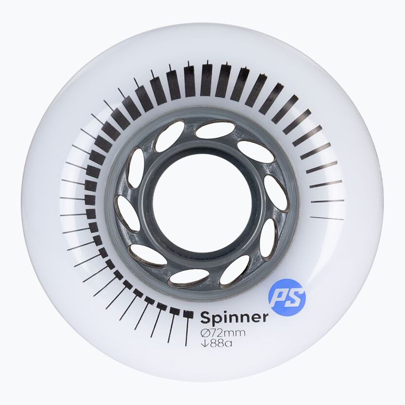 Ruote per pattini in linea Powerslide Spinner 72 mm/88A 4 pcs. white