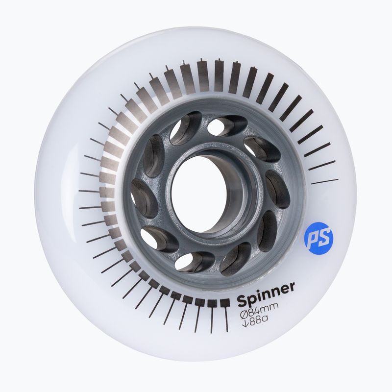 Ruote per pattini in linea Powerslide Spinner 84 mm/88A 4 pcs. white 2