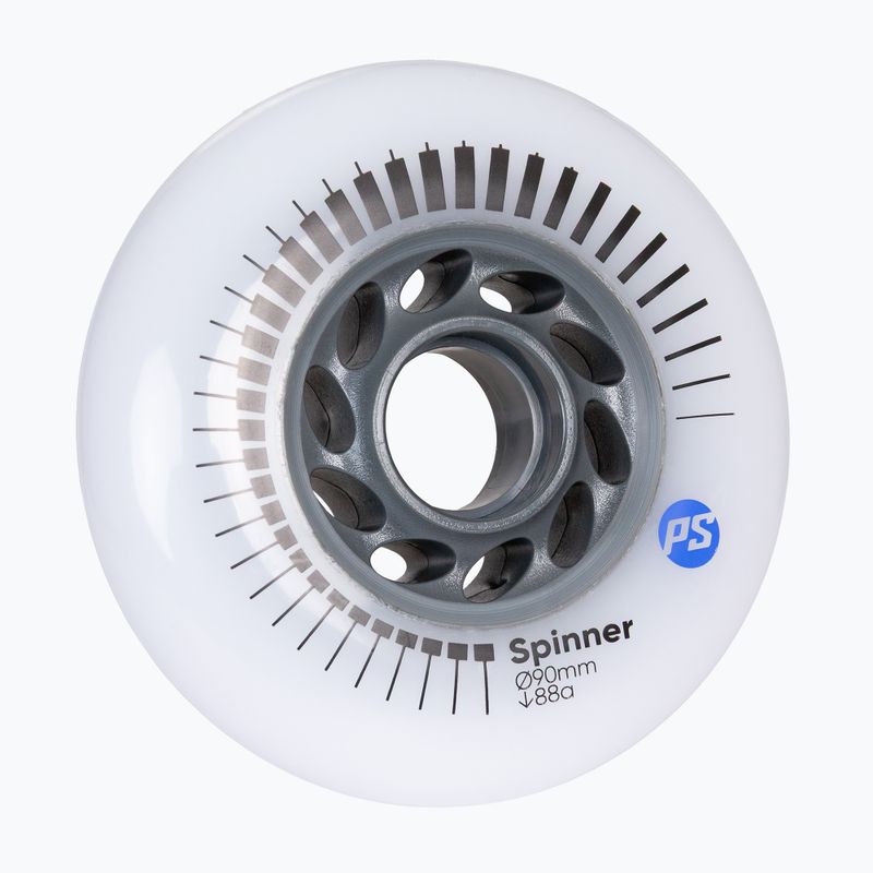 Ruote per pattini in linea Powerslide Spinner 90 mm/88A 4 pcs. white 2