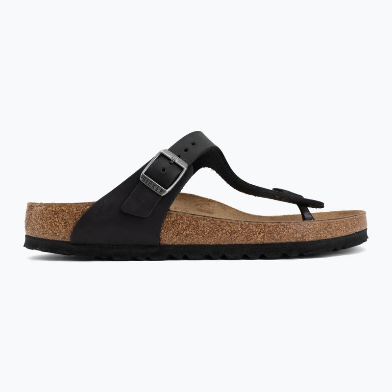 Ciabatte BIRKENSTOCK Gizeh Oiled Leather black 2