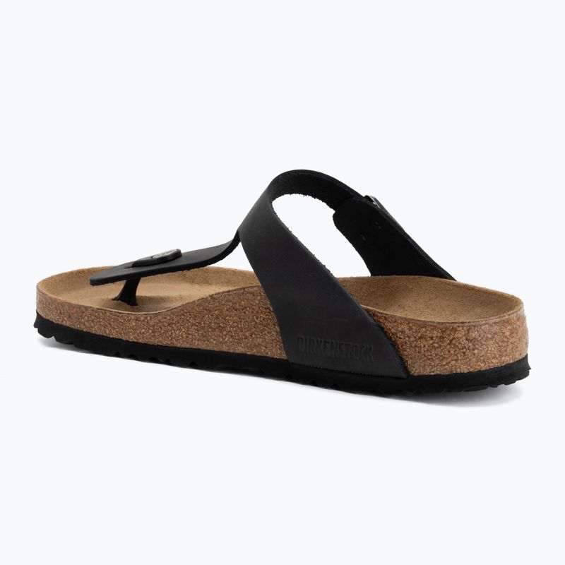 Ciabatte BIRKENSTOCK Gizeh Oiled Leather black 3