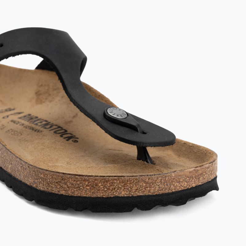Ciabatte BIRKENSTOCK Gizeh Oiled Leather black 7