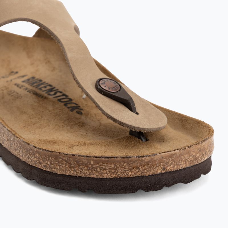 Ciabatte BIRKENSTOCK Gizeh Oiled Leather tabacco brown 7