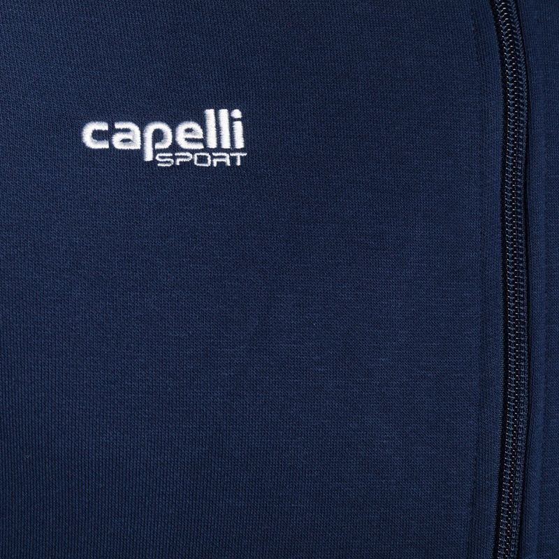 Felpa da calcio con cappuccio Capelli Basics Adult Zip Hoodie da uomo, navy 3