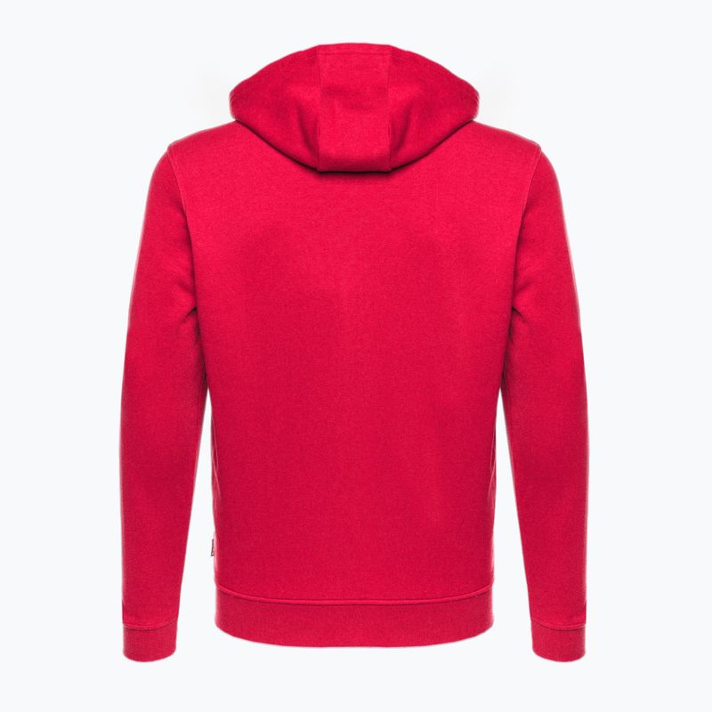 Felpa da calcio Capelli Basics Adult Zip Hoodie uomo rosso 2