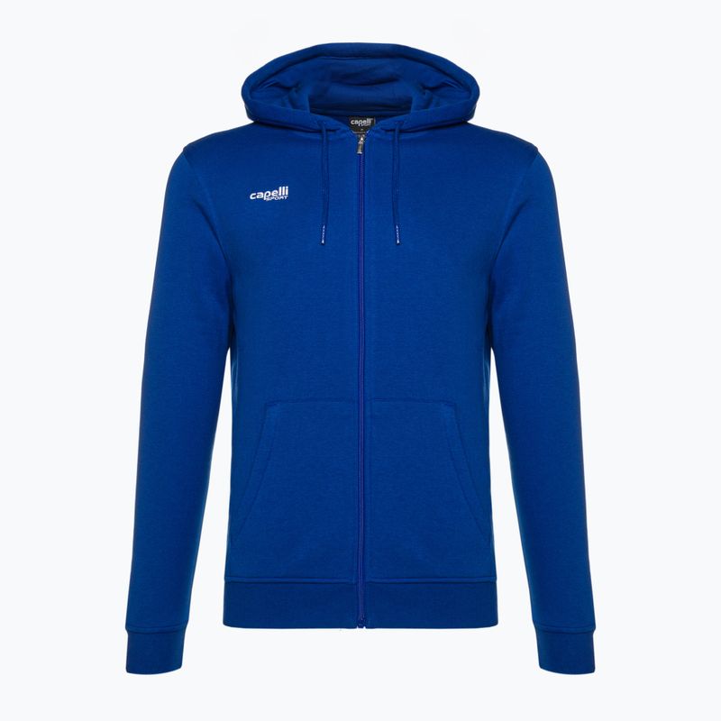 Felpa da calcio Capelli Basics Adult Zip Hoodie Uomo blu reale