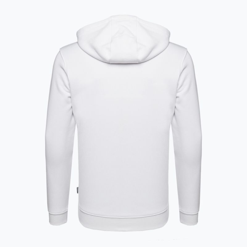 Felpa da calcio con cappuccio Capelli Basics Uomo Adulto con zip, bianco 2