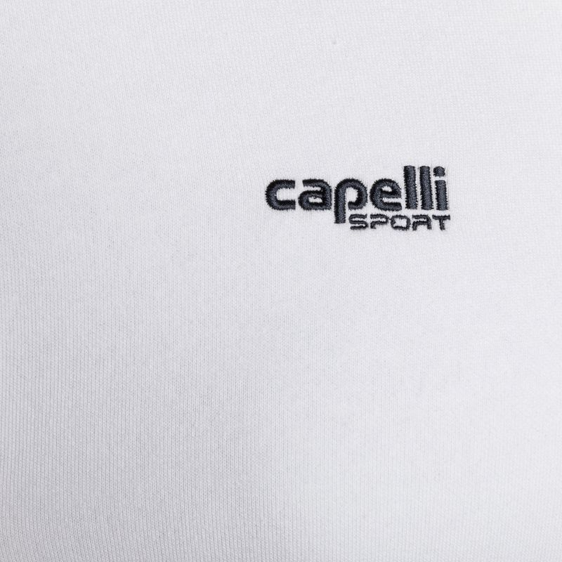 Felpa da calcio con cappuccio Capelli Basics Uomo Adulto con zip, bianco 3