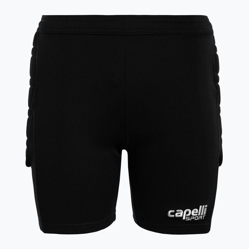 Pantaloncini da portiere Capelli Basics I Youth con imbottitura nero/bianco