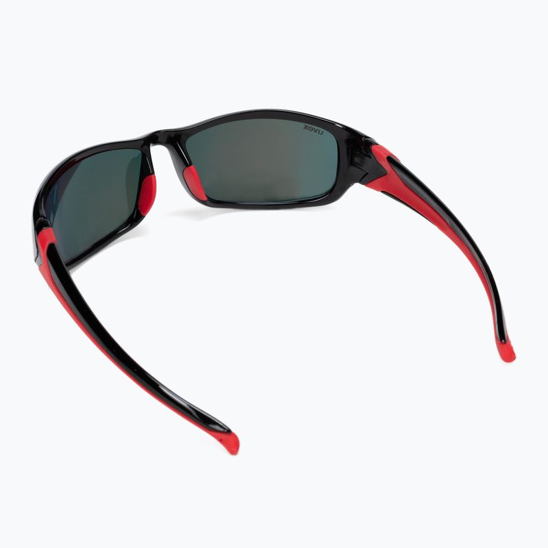 Occhiali da sole UVEX Sportstyle 211 nero rosso/rosso specchiato 2