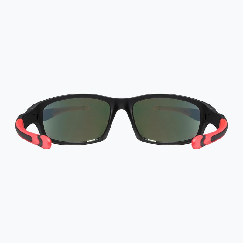 UVEX occhiali da sole per bambini Sportstyle 507 nero rosso opaco/rosso specchio 9