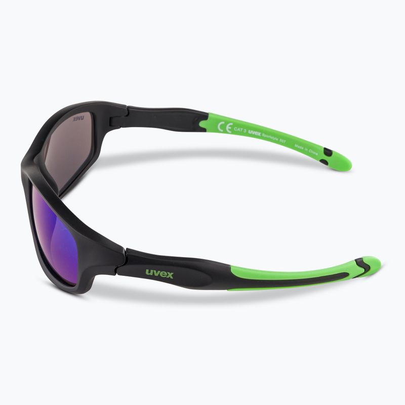 Occhiali da sole UVEX per bambini Sportstyle 507 verde specchio 5