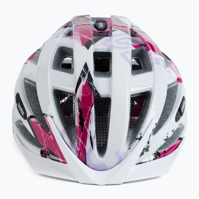 Casco da bici UVEX Air Wing bianco rosa 2