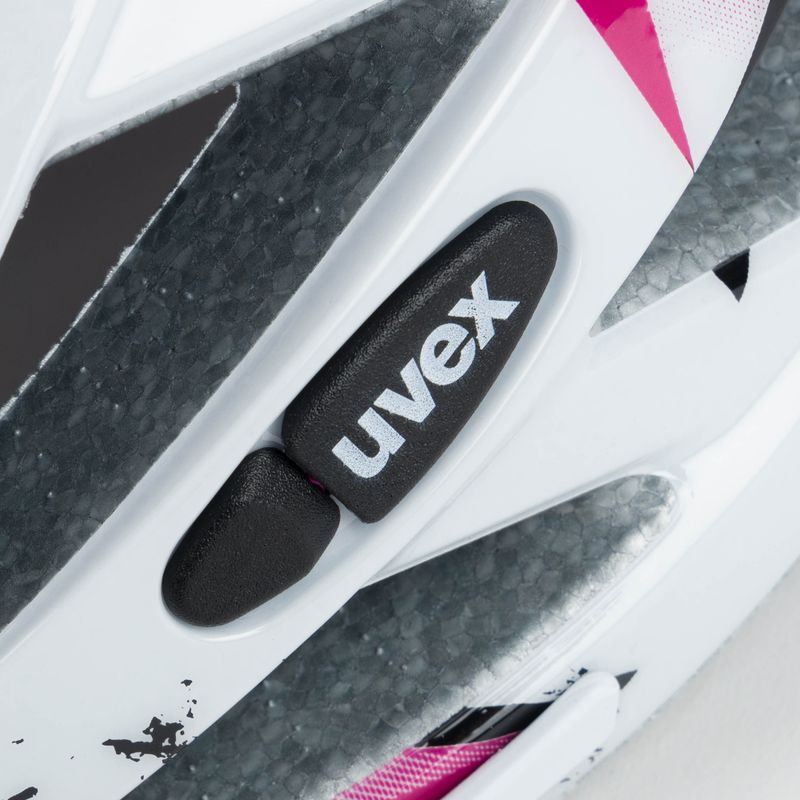 Casco da bici UVEX Air Wing bianco rosa 7