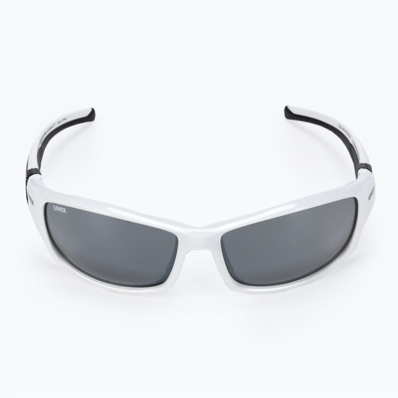 Occhiali da sole UVEX Sportstyle 211 bianco nero/litemirror argento 3