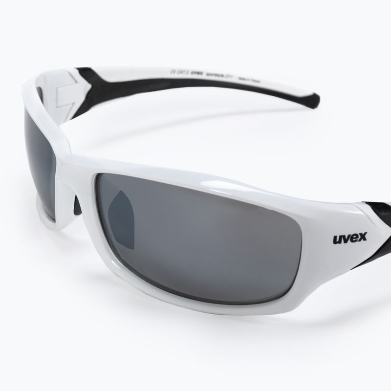 Occhiali da sole UVEX Sportstyle 211 bianco nero/litemirror argento 5