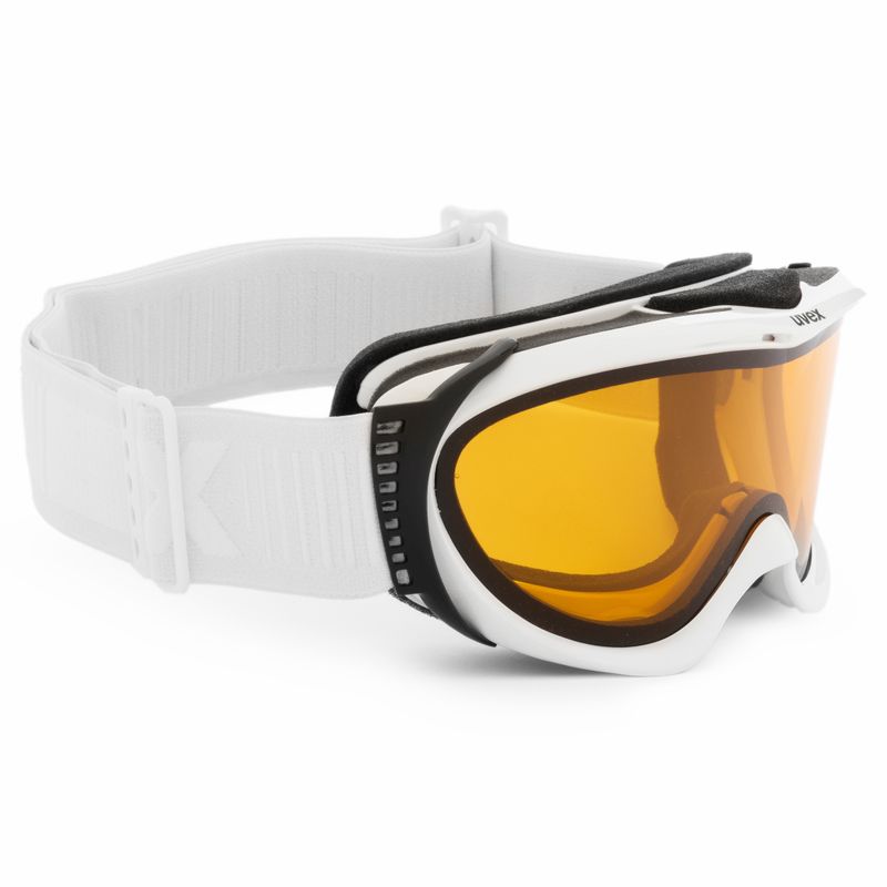 UVEX Comanche LGL occhiali da sci bianco/oro lite/chiaro