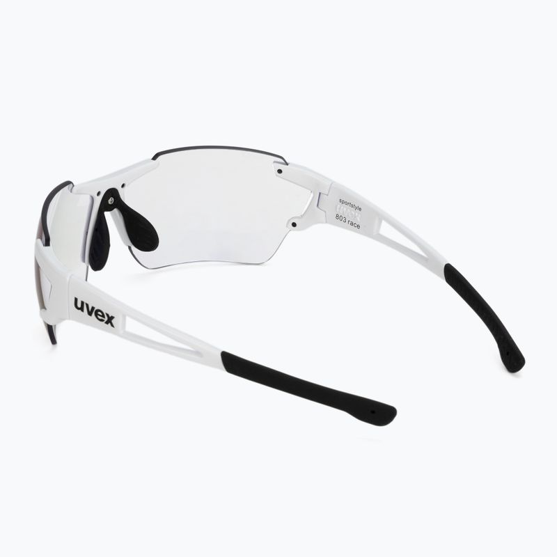 Occhiali da sole UVEX Sportstyle 803 Race V bianco/litemirror blu 2