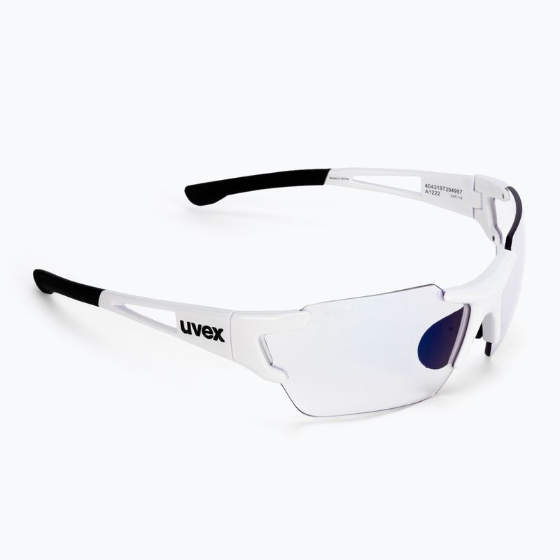Occhiali da sole UVEX Sportstyle 803 Race S V bianco/litemirror blu