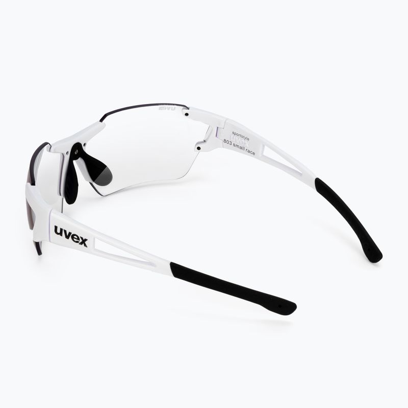 Occhiali da sole UVEX Sportstyle 803 Race S V bianco/litemirror blu 2