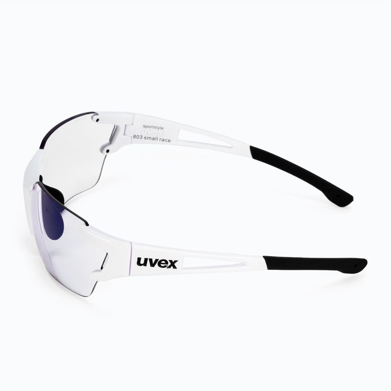 Occhiali da sole UVEX Sportstyle 803 Race S V bianco/litemirror blu 4