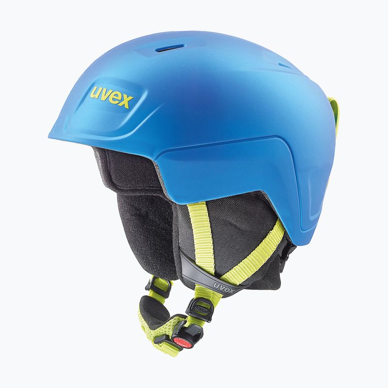 Casco da sci per bambini UVEX Manic Pro blu/lime opaco 6