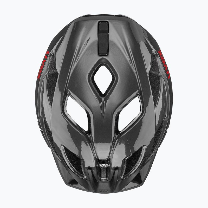 Casco da bici UVEX Active antracite/rosso 4