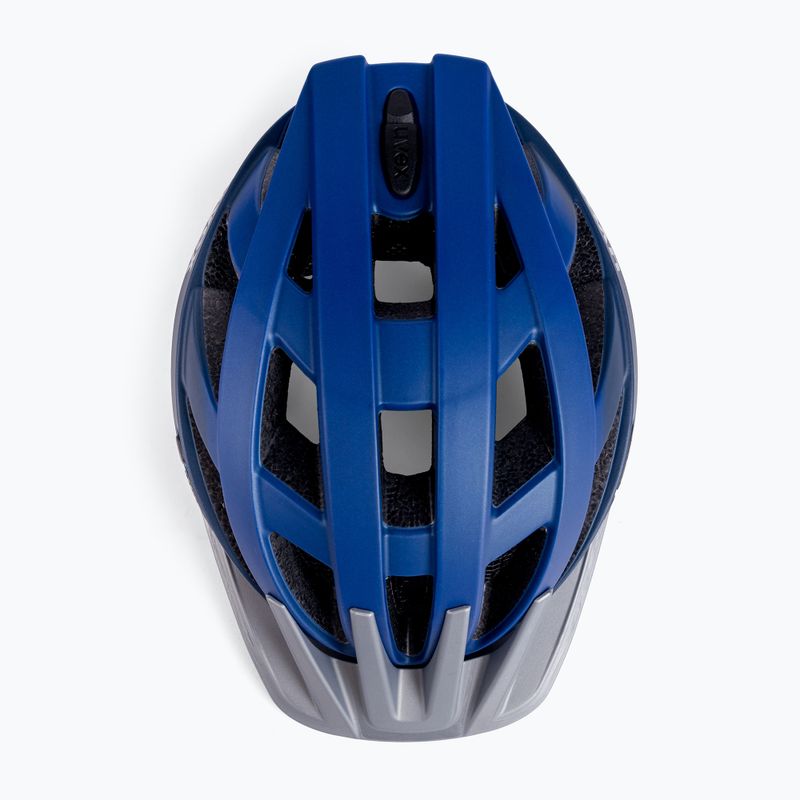 Casco da bici UVEX I-vo CC blu scuro/met/opaco 5