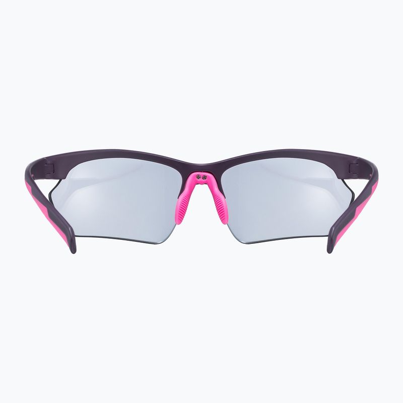 Occhiali da sole UVEX Sportstyle 802 Small V viola rosa opaco/fumo 3