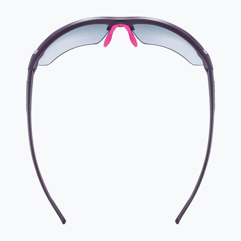 Occhiali da sole UVEX Sportstyle 802 Small V viola rosa opaco/fumo 5