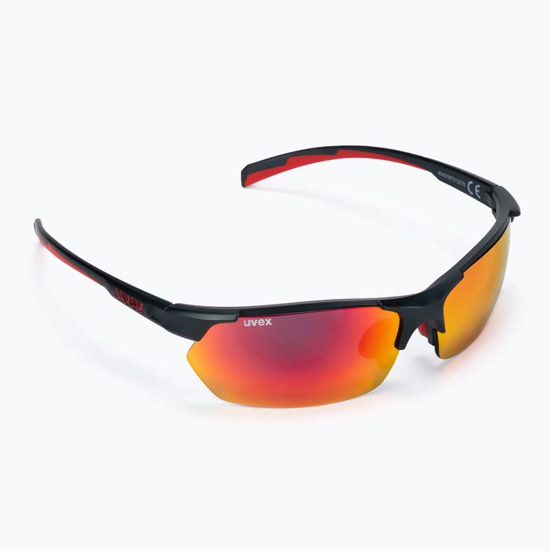 Occhiali da sole UVEX Sportstyle 114 Set grigio rosso mat/rosso specchiato/arancio specchiato/chiaro