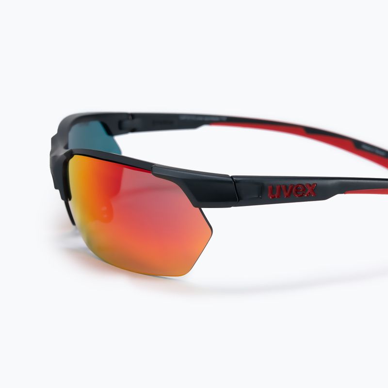 Occhiali da sole UVEX Sportstyle 114 Set grigio rosso mat/rosso specchiato/arancio specchiato/chiaro 4