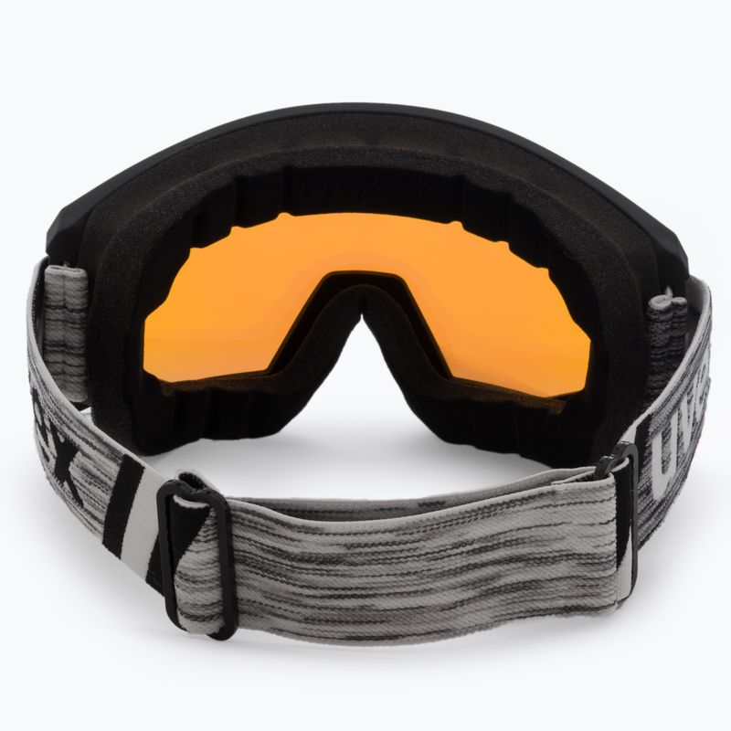 UVEX Athletic occhiali da sci FM 2021 nero opaco/verde specchio lasergold lite 3