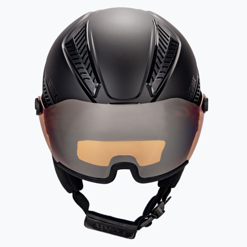 Casco da sci da donna UVEX Hlmt 600 visiera nero/opaco 2